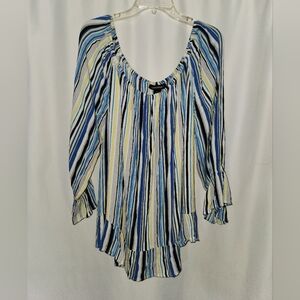 The Ashley Stewart Striped Blouse,  Size 18/20 #loose fit #compfortable